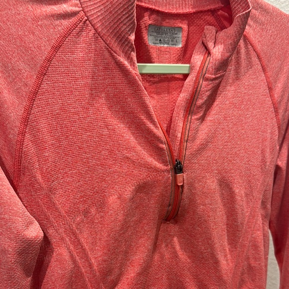 Athleta Coral Long Sleeve Zip-Up Top - Picture 4 of 9
